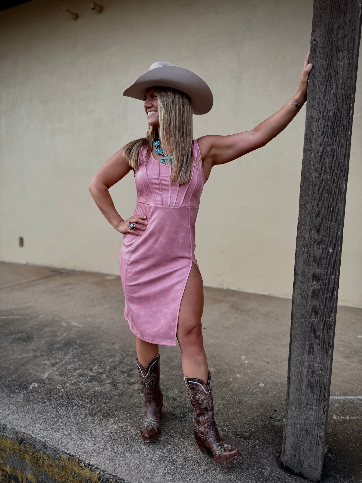 Rowdy Rosa Dress