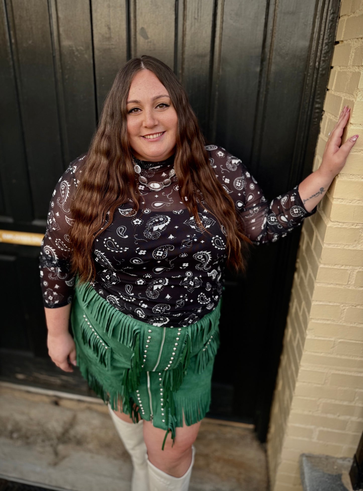 Bandana Babe Mesh Top